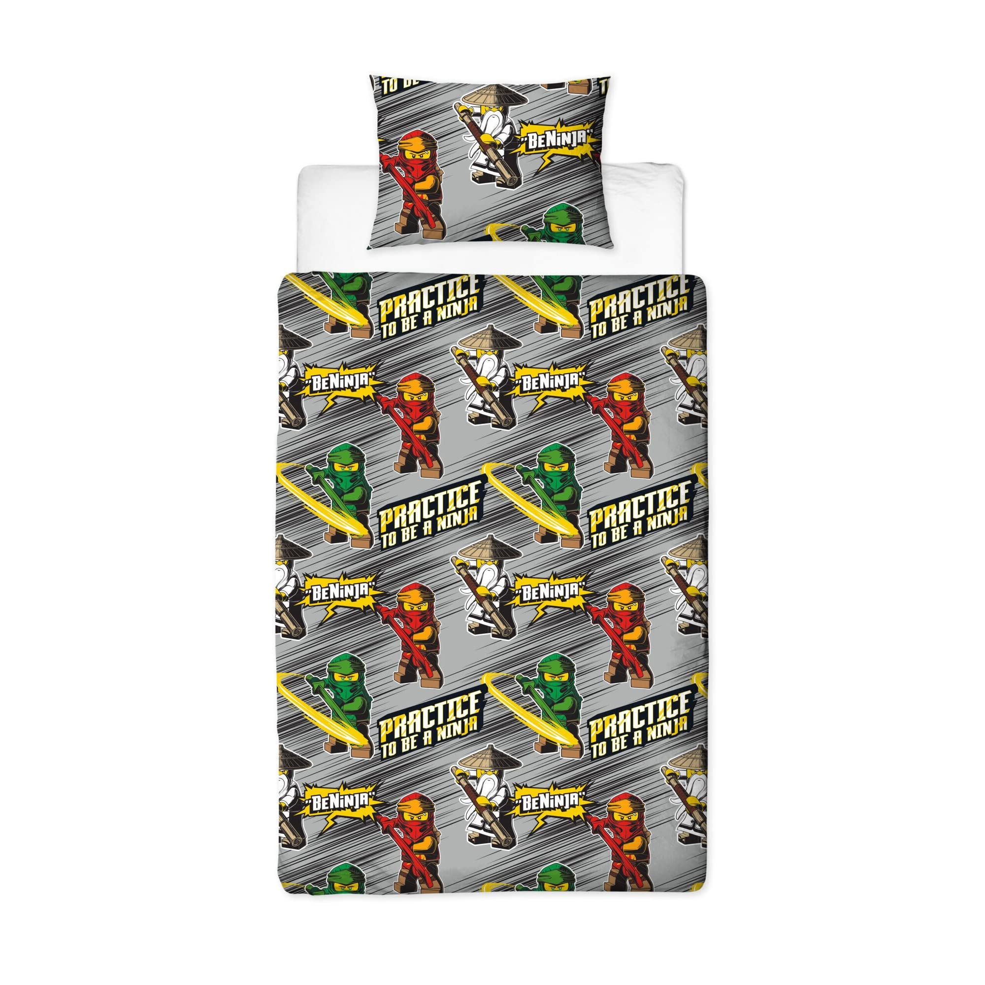 LEGO Ninjago Single Duvet Quilt Cover Set