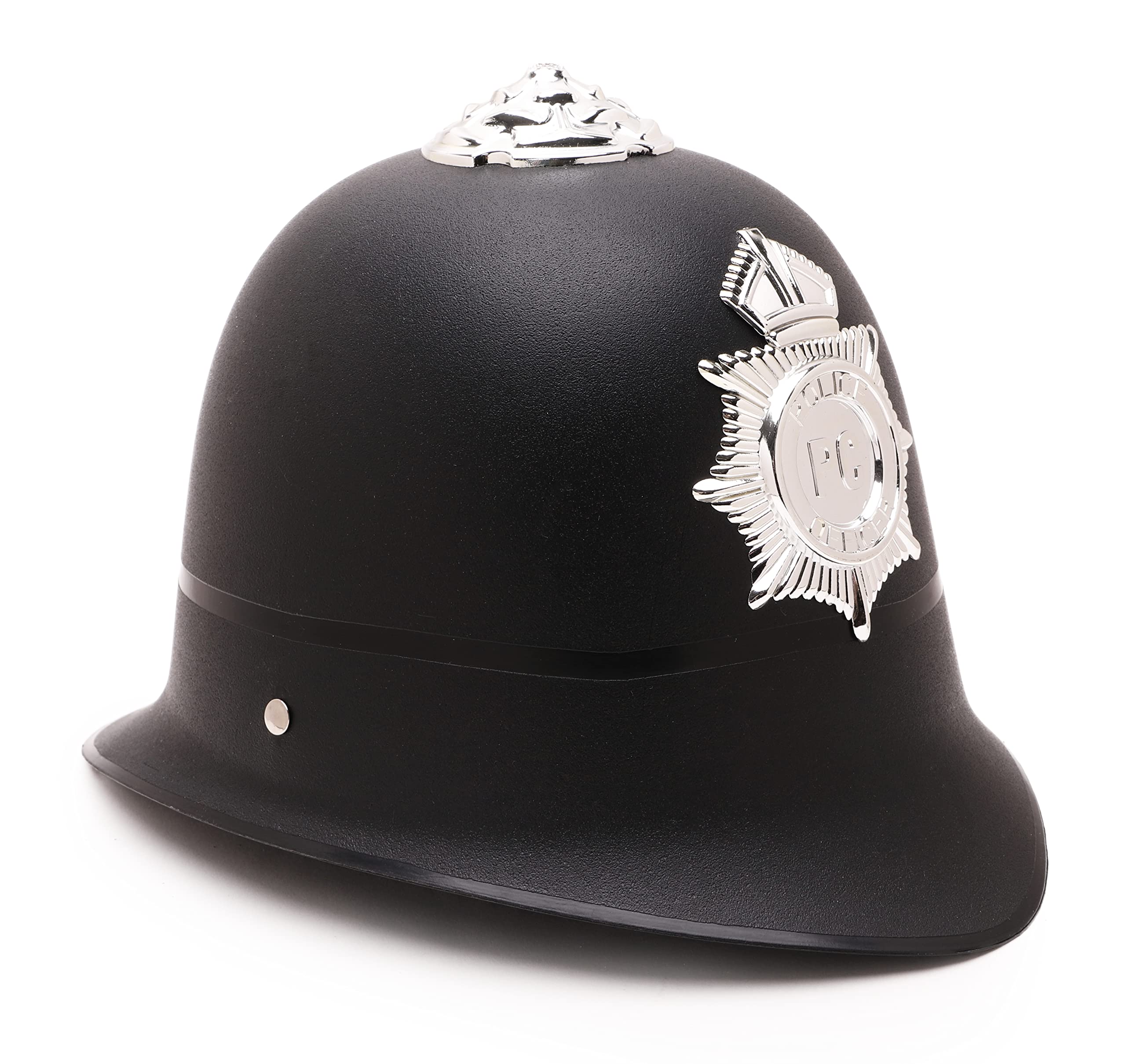 Toyland® Plastic British Police Officers Helmet With Chin Strap - Fancy Dress Costume Props - Kids Dress Up