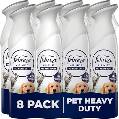Febreze Air Freshener Spray 185ML x8 Odourclear Pet Odour Eliminator