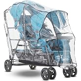 Joovy Triple Stroller Rain Cover - Universal - Waterproof, Windproof, Dust-Proof
