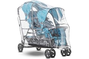 Joovy Triple Stroller Rain Cover - Universal - Waterproof, Windproof, Dust-Proof