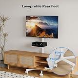 BONTEC Mobile TV Stand on Wheels 23–60in TV Cart with Tilt, 400x400 VESA view 6