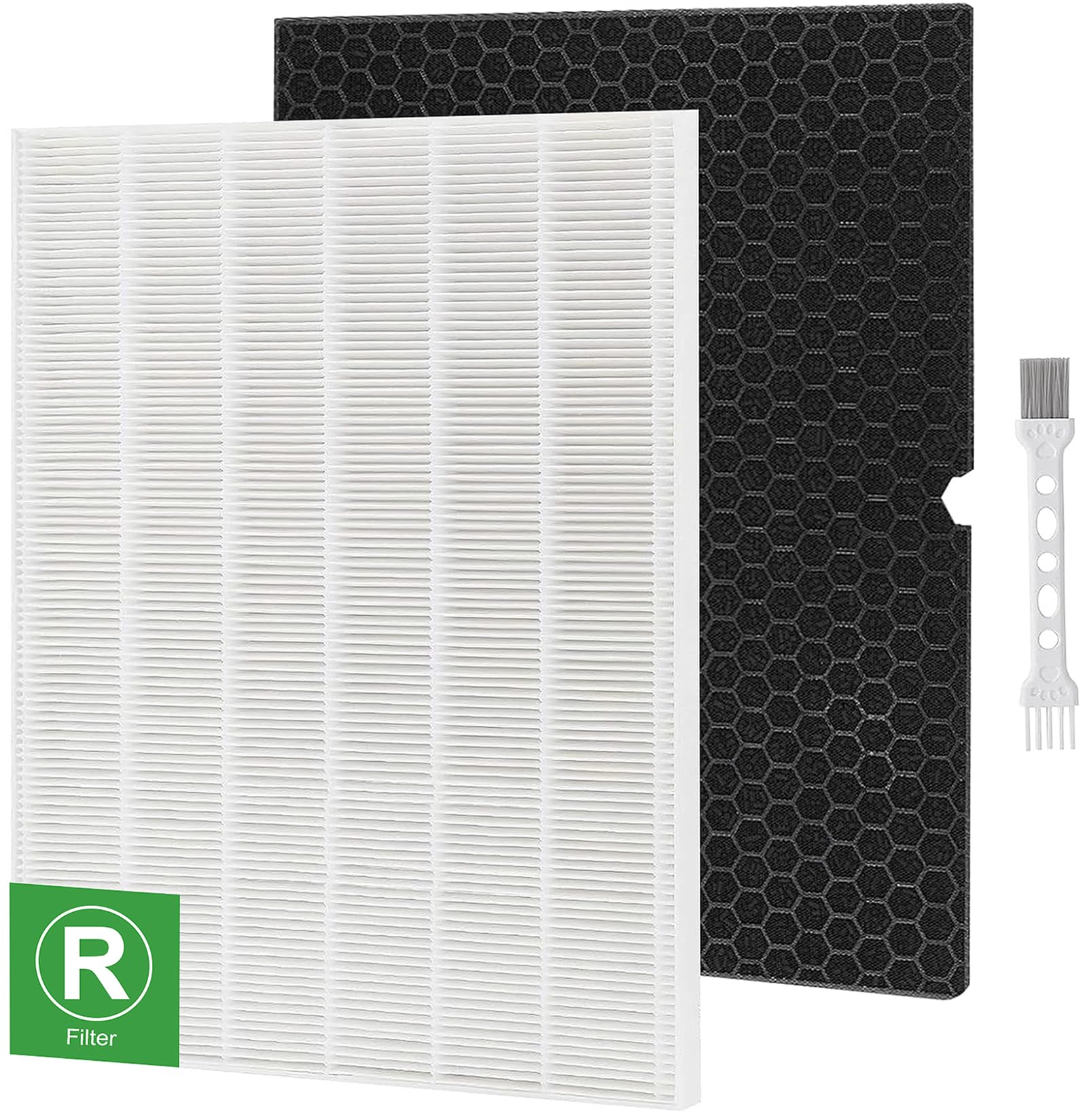 Photo 1 of Laukowind 116130 Filter H Replacement for Winix 5500-2 Air Purifier and Models AM80-2, Includes 1 Pack Ture Filters and 1 Pack Activated Carbon Pre-filters (1 Sets)