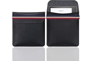 WALNEW 7 Inch E-Reader Sleeve for 7'' Kobo Libra H2O 2019 / Kindle Oasis (10th and 9th Gen, 2019 and 2017 Released) Protective Pouch Insert Sleeve Case Cover Bag, Black
