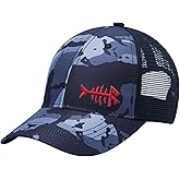 BASSDASH Kids Youth Fishing Sun Hat Mesh Back Adjustable Baseball Trucker Cap for Boys Girls Toddler
