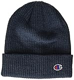 Champion Logo Cuff Beanie, Dark Blue Heather, One