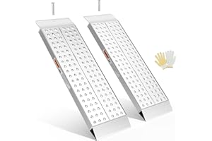 Aluminum Shed Ramps 39x11inch, gardhom 2PCS Riding Mower Ramps 3000lbs/Pair Capacity for Curb Steps Stairs Dirt Bike Motorcycle Lawn Mower Snow Blower Loading Ramps