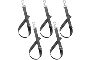 Loaged Adjustable Nylon Bucket Strap （5 Pack）- for Hay Nets, Water Buckets, Hanging Strap,Horse Outdoor Feeders,Heavy Duty Horse Water Feed, 30"