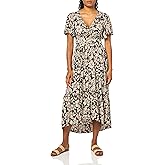Angie Womens Angie Women's Deep V Maxi Dress with Cutout