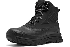 Coostar Snow Boots for Men Insulated Waterproof Construction Winter Hiking Boots