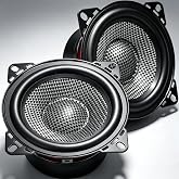 4&rdquo; Speakers Carbon Fiber Cone 600W 4 Ohm Mid-Bass 4 Inch Speaker Car Audio | High Sensitivity, Deep Bass, High-End Auto Audio, Easy Install, Suitable for 90% Cars, DIY and Various Scenarios (2-Pack)