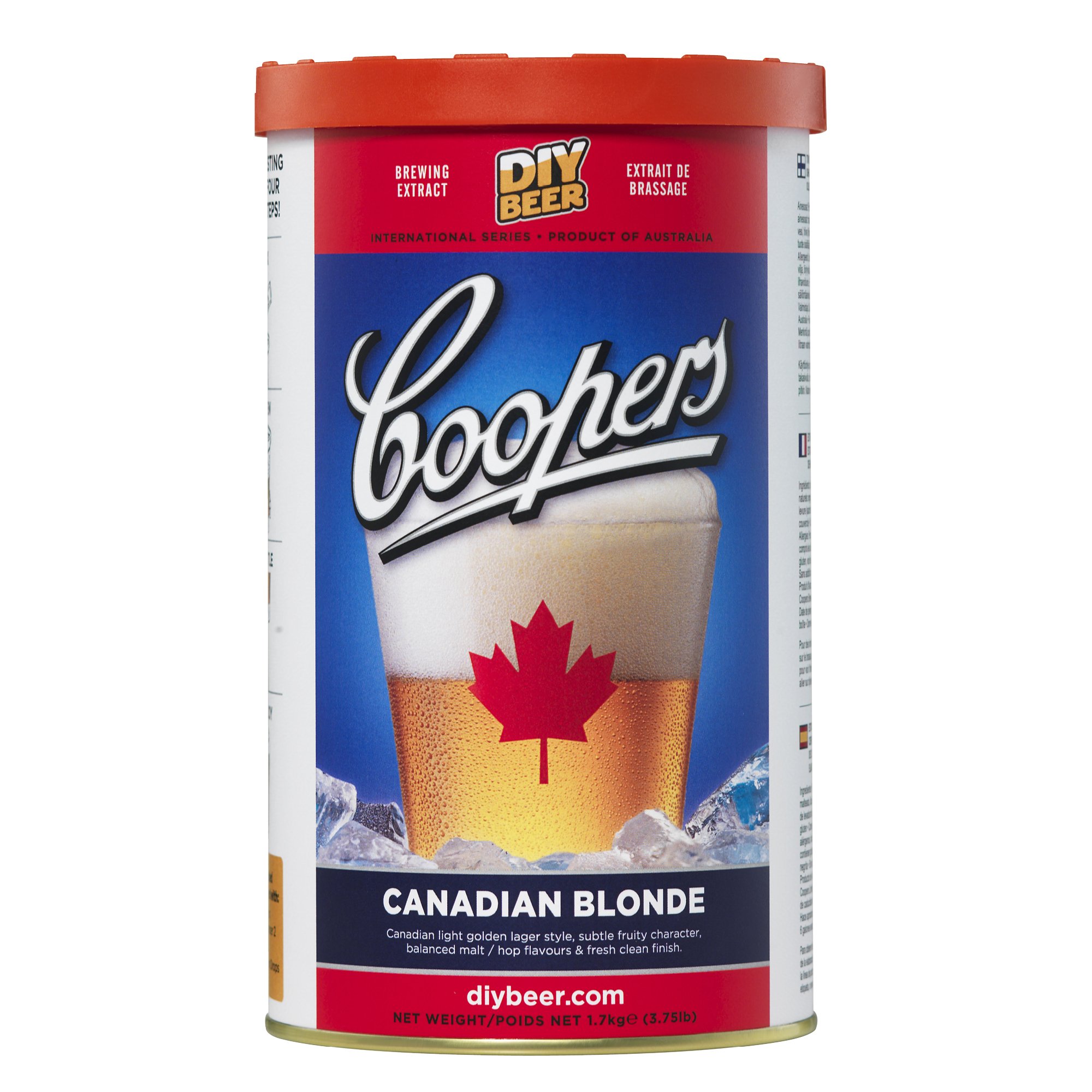 Coopers 912 Canadian Blonde Homebrewing Hopped Malt Extract, HME