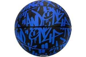 AND1 Street Ink Rubber Basketball: Official Regulation Size 7 (29.5 inches) Rubber Basketball - Deep Channel Construction Streetball, Made for Indoor Outdoor