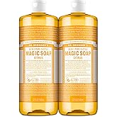 Dr. Bronner's Magic Soap-Pure-Castile Liquid Soap (Citrus, 32oz, 2-Pack)-Regenerative Organic Certified Oils, 18-in-1 Uses: Body, Hair, Laundry, Pets & Dishes, Concentrated, Vegan, Non-GMO