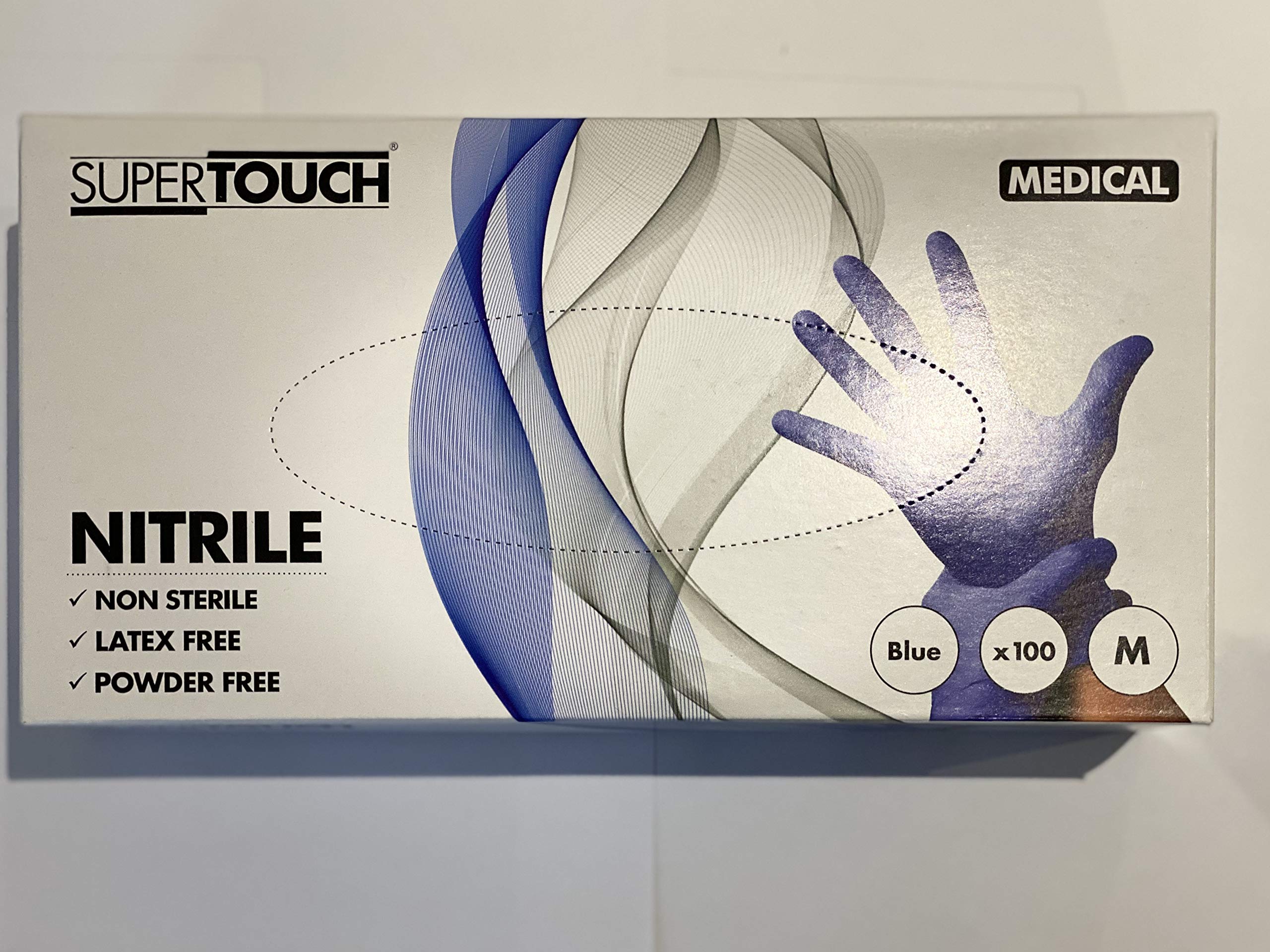 Super Touch - Nitrile Gloves - Medium - Powder Free