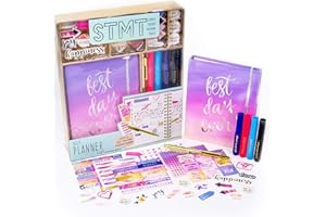 STMT DIY Bullet Journaling Kit for Girls Ages 8+ - Planner, Notebook, Stationery Set