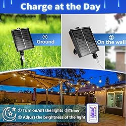 Roytong Solar Meteor Shower Rain Lights with Remote