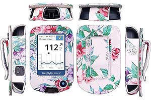 Designed Fitted Leather Case W/Screen Protector (Includes Carabiner & Lanyard) for Freestyle Libre,Freestyle Libre 2 , Freest