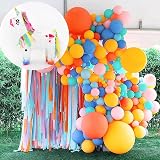 Aisszhao 9 Rolls Pastel Crepe Paper Streamer Curtain Backdrop 738ft view 4