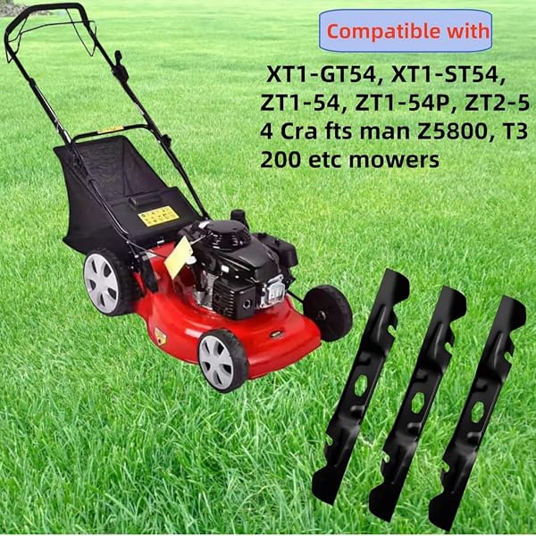 VNTEBOZD MULCHING BLADE SET 742P05086-X 54″ FIT FOR MTD XT1-GT54 ST54 ZT1-54 ZT2-54 REPLACEMENT 490-110-C205 742-05086-X CMXGZAM110205
