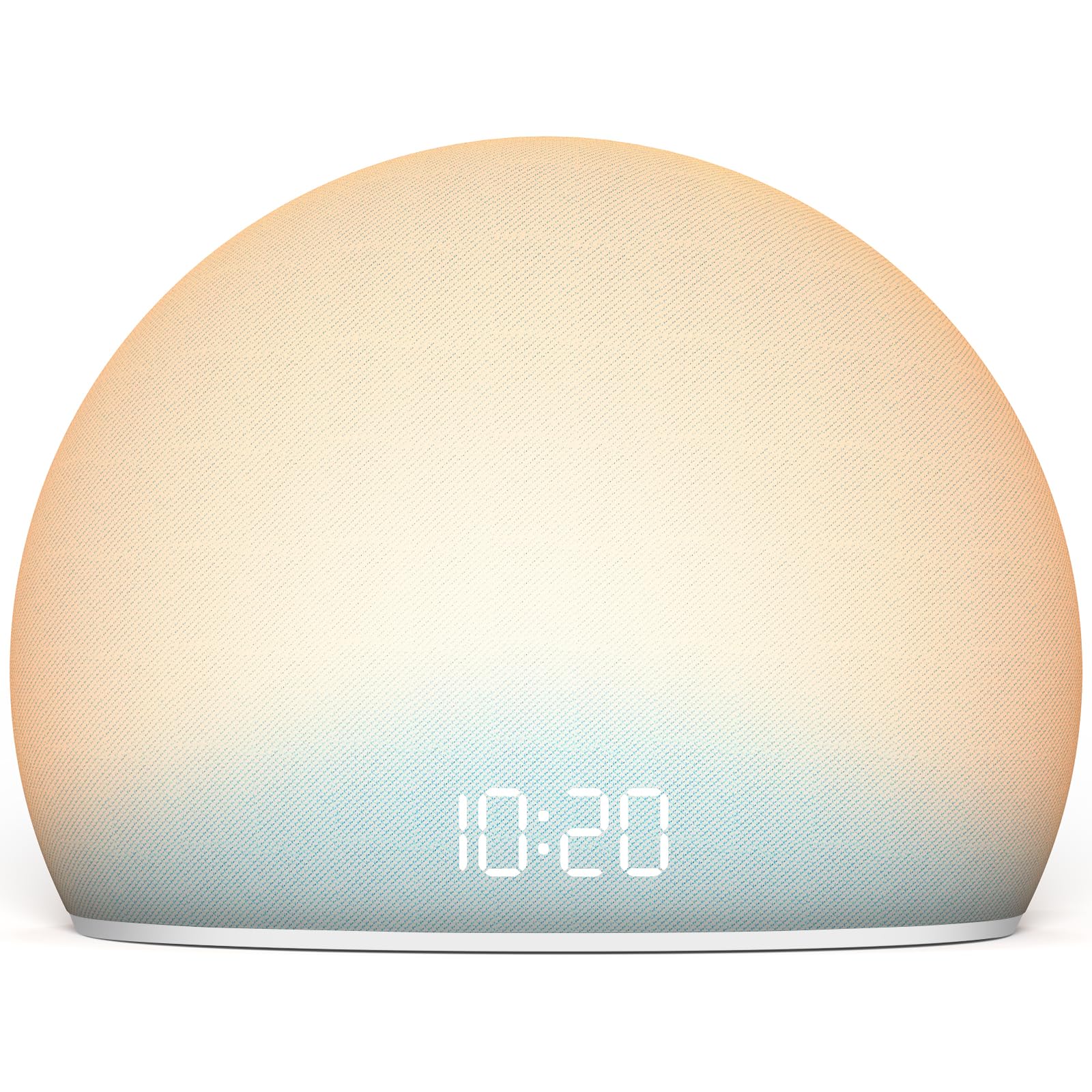 Photo 1 of HOUSBAY Sunrise Alarm Clock, White Noise Sound Machine for Bedroom | Natural Wake-Up Light with Gentle Alarm Sounds, 20 Soothing Sleep Aids, Dimmable Display, Screen-Free Design - Blue