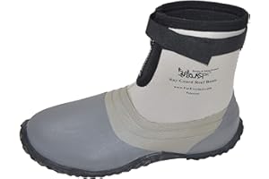 ForEverlast Ray-Guard Reef Wading & Fishing Boots-Hard Soled Vulcanized Rubber Bottom- Lightweight & Waterproof-Unisex-Adults