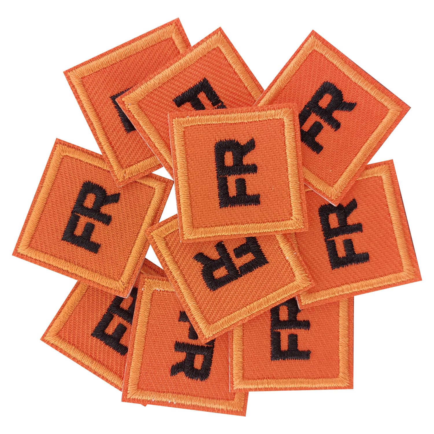 Photo 1 of 10PCS FR Lron-on Patches are Ideal for A Variety of Applications, Including Clothing, Jeans, Backpacks, and Hats.?Orange?