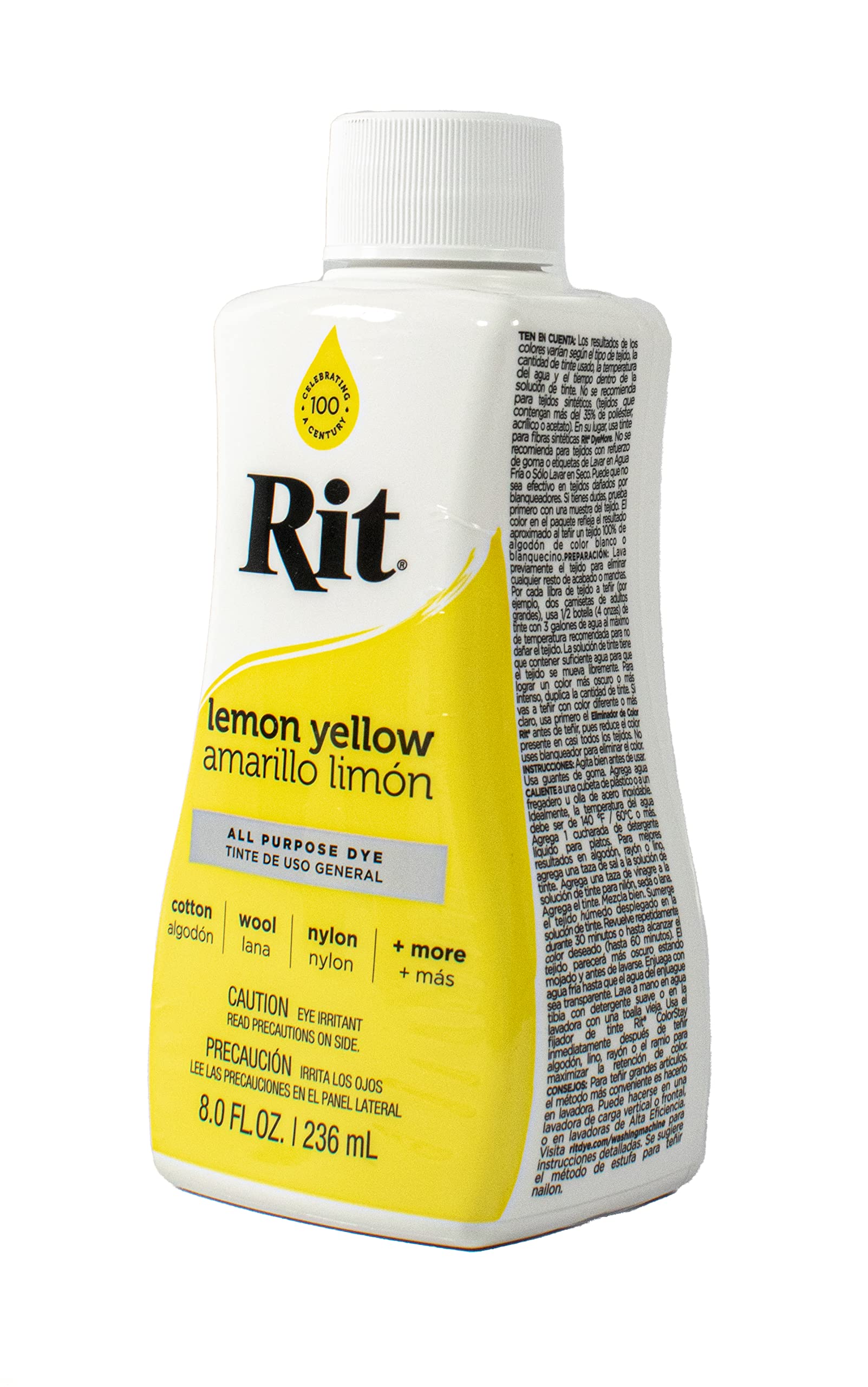 Rit Dye Liquid 236ml Lemon Yellow Pack of Three