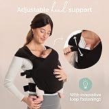Boba Bliss Pre-Wrapped Baby Wrap Carrier Newborn Sling Black view 4
