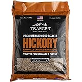 Traeger Grills PEL319 Hickory 100% All-Natural Hardwood Pellets - Grill, Smoke, Bake, Roast, Braise and BBQ (20 lb. Bag)