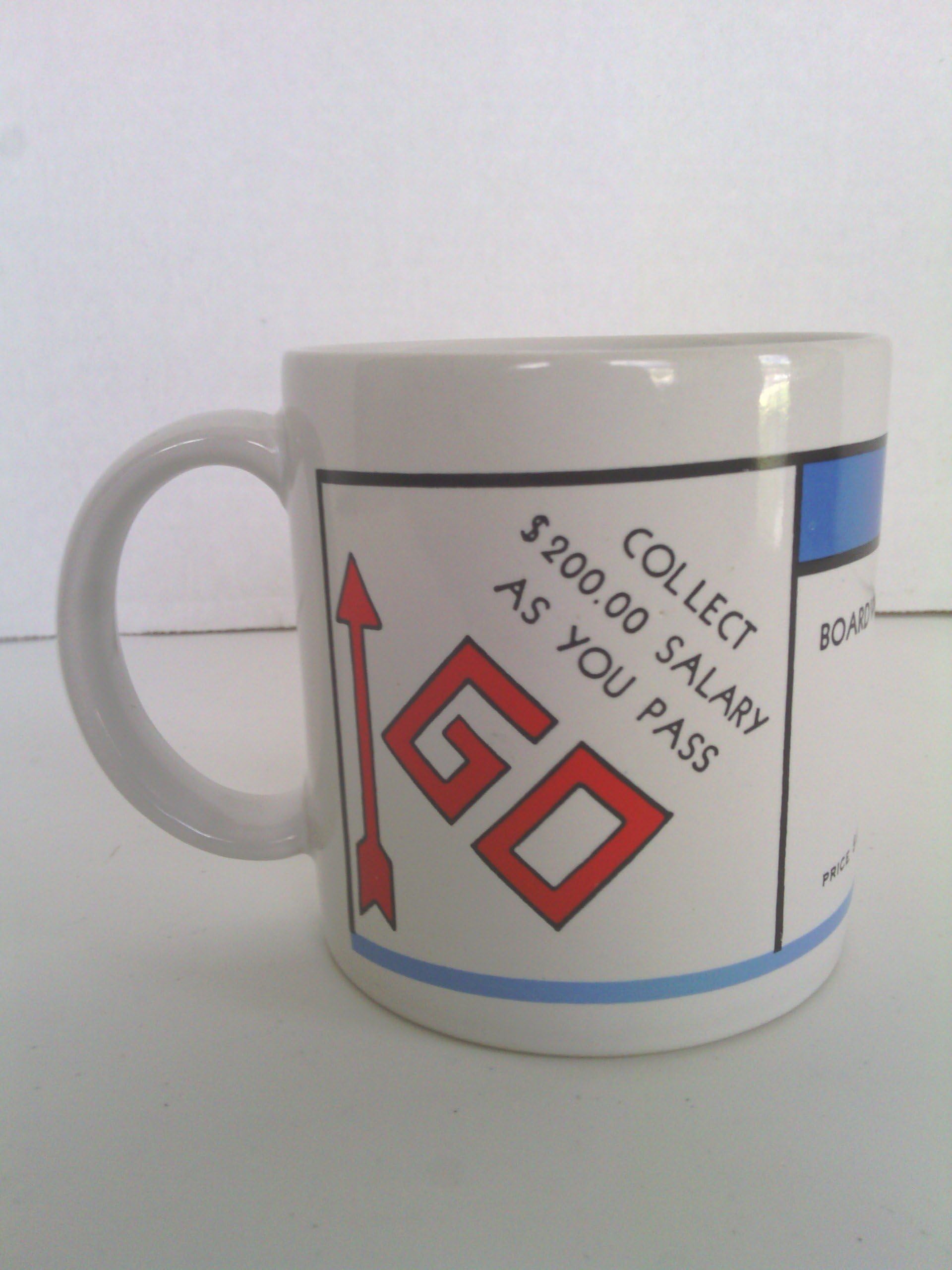 Monoply Park Place Luxury Tax Chance Collect $200 As You Pass Go Coffee Tea Mug
