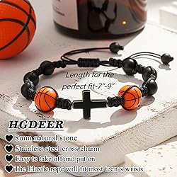 HGDEER Basketball Gifts, Basketball Bracelets