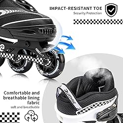 Ruthfot Adjustable Inline Skates for Boys and Girls