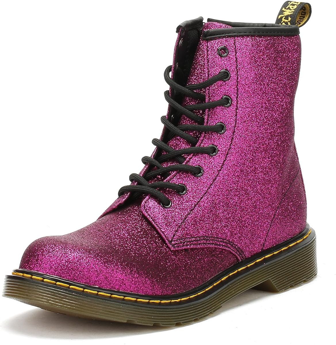 Dr Martens Youth Purple Delaney Glitter Boots UK 5 Amazon.co.uk