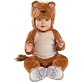 Spirit Halloween Baby Lion Cub Costume | Lion Cosplay | Onesie Outfit | One Piece Costume | Easy Costume | Animal Outfit