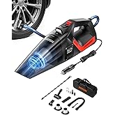 AstroAI 4-in-1 V3 Portable Handheld Car Vacuum Cleaner & Tire Inflator, 150 PSI Portable Air Compressor with Digital Dual Val