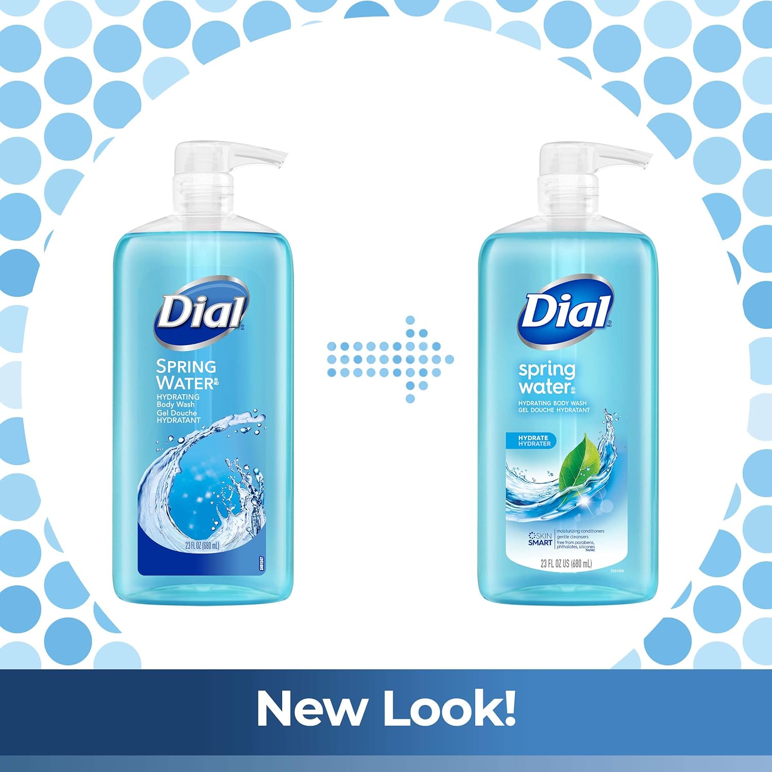 Dial Body Wash, Spring Water, 23 Oz (Pack Of 3) : Beauty