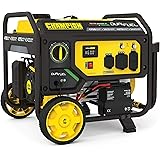 Champion Power Equipment 201052 4750/3800-Watt Dual Fuel Portable Generator with Electric Start, Wheel Kit