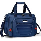 Underseat Carry On luggage Bag Airplanes Personal Item Bags Weekender Overnight Travel Tote Bag Shoulder Small Softside Carry on Luggage Travel Duffel Bags For Men Women -16 IN Navy Blue