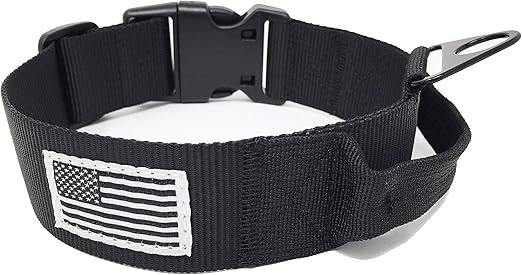 military dog collar with handle