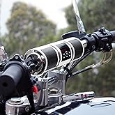 GoHawk Motorcycle Bluetooth Speakers - Waterproof Motorcycle Handlebar Speakers Sound System with FM Radio, AUX Input, USB Port | Compatible with ATV