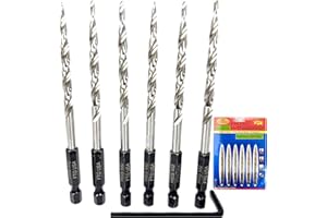 FTG USA Replacement Tapered Countersink Drill Bit Set 6 Pc (#10) 3/16"