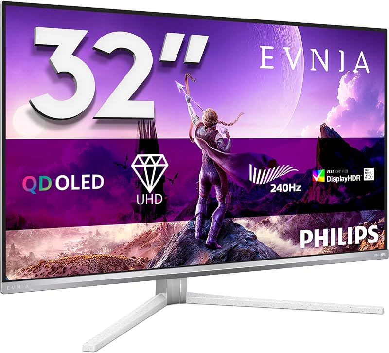 Philips Evnia 32M2N8900 32 Inch UHD OLED Gaming Monitor 240 Hz HDR400