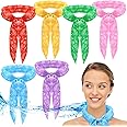 6 Pcs Cooling Neck Wraps Neck Cooler Scarf Cooling Bandana for Women Men Hot Weather Outdoor Activities Cooler