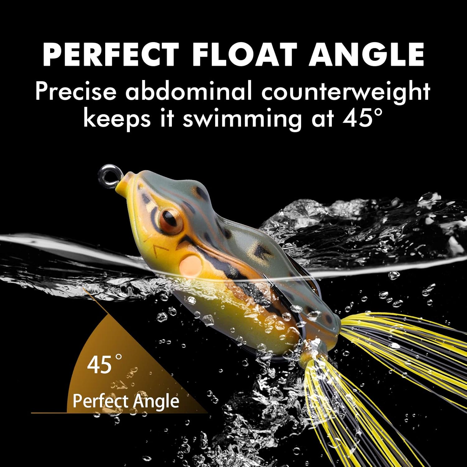 TRUSCEND Topwater Frog Fishing Lures with Silicone Leg Japan Design Weedless Soft Plastic Frogs Baits for Bass Musky Trout Artificial Lifelike Lures for Freshwater Saltwater Fishing Gear Gifts for Men : Sports & Outdoors