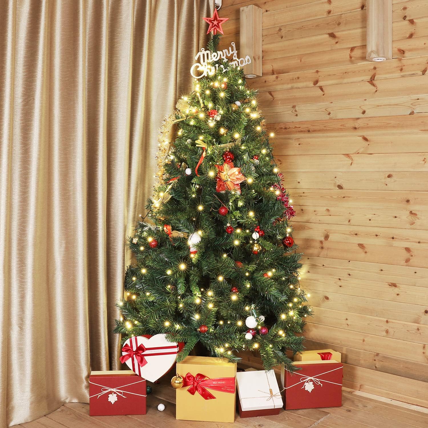 construcción rápida Incl Navidad decoración Verde 1.5 m Soporte para