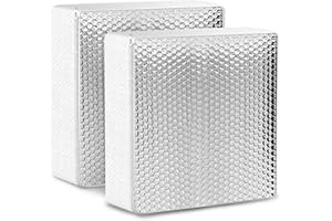 TOLDEAR 2 Pack RV Vent Insulator and Skylight Cover 14″x14″x3″ with UV Protection Layer Reduce Heat Transfer & Increase A/C Efficiency RV Accessories for Vent Inside Camper Trailer