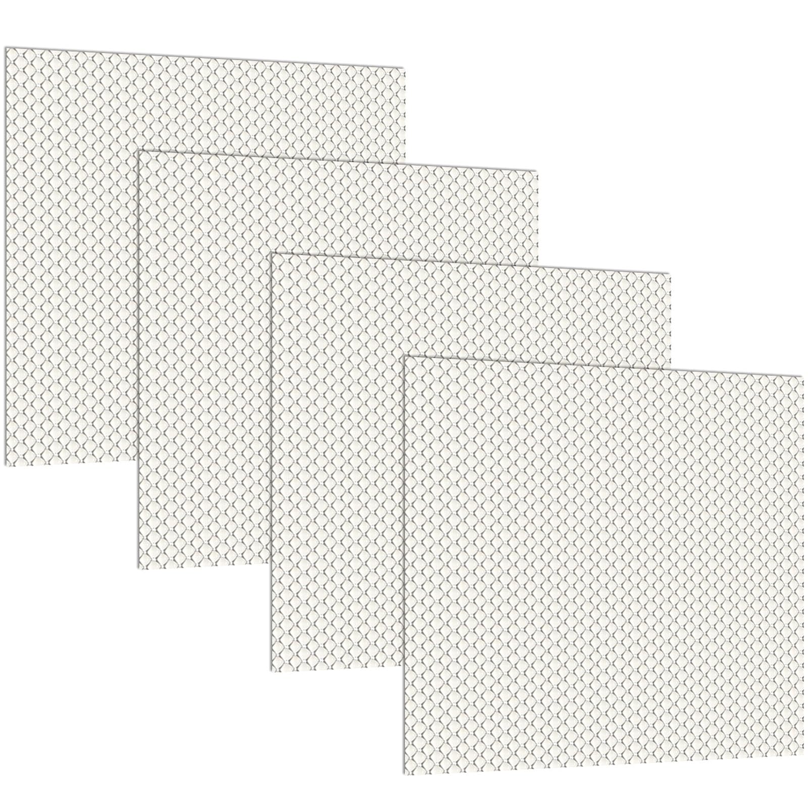 Photo 1 of Frienda 4 Pcs Fluorescent Light Covers Replacement Flat Clear Prismatic Acrylic Ceiling Light Cover Panels(24" x 24" x 0.1")