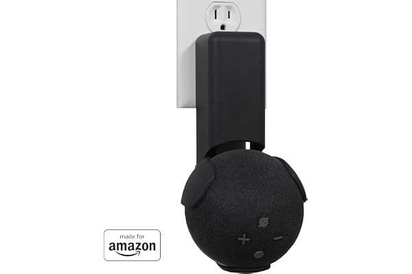 Made For Amazon Outlet Hanger, Black, for Echo Dot (4th generation)