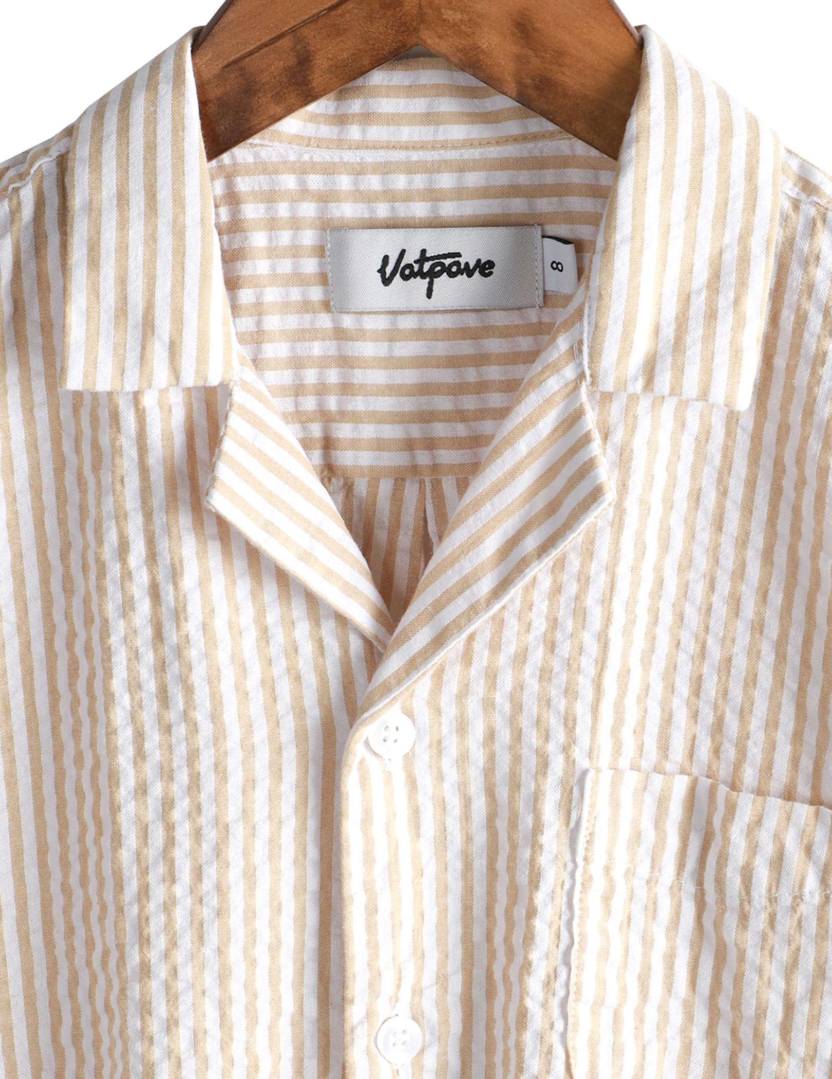 VATPAVE Boys Button Down Shirt Short Sleeve Casual Hawaiian Shirt Cuban Collar Summer Shirts with Pocket